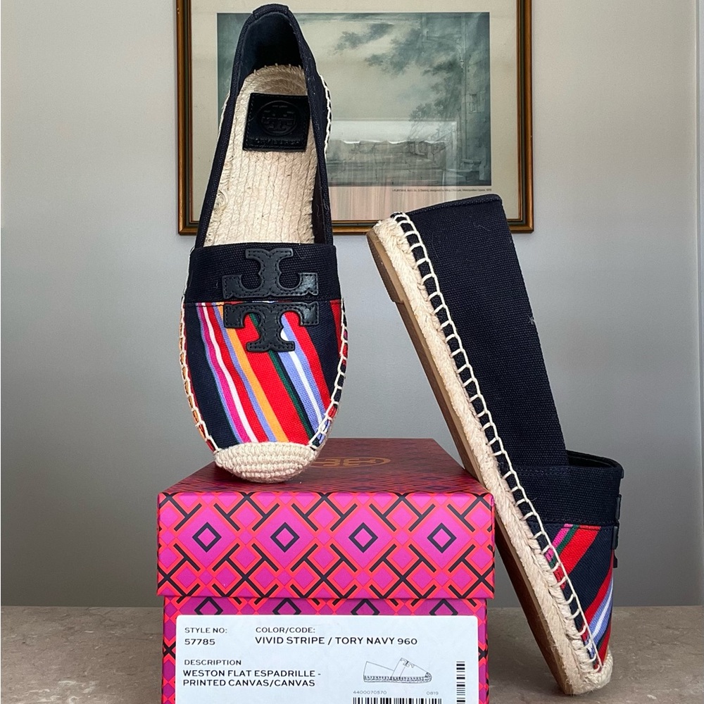 🔥🔥🔥 BNIB Tory Burch Weston Espadrilles